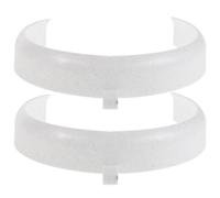 ULTECHNOVO 2pcs Clip on Food Guard for Flat Dining Plates Assistive Dining Plate Guard with Smooth Rounded Edges and Sturdy Plastic Structure Universal Compatibility for Stroke Patients