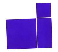 ULTECHNOVO 2pcs Cobalt Glass Sheet Experiment Device Cobalt Glass Chemistry Experiment Tools Decorative Flame Color Reaction Accessory Blue