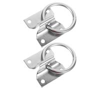 ULTECHNOVO 2pcs Cross Tie Ring for Horse Stall with Wall Mounted Hitching Plate and Fixing Screws Stable Tie Ring for Safe Horse Training and Barn Use