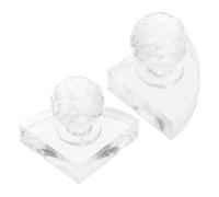ULTECHNOVO 2pcs Crystal Cosmetic Pressing Tool for Makeup Pressing and Repairing Broken Pressed Powders, Eyeshadow and Eyeliner Compacting Gadget for DIY Makeup Assistance