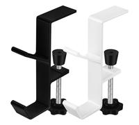 ULTECHNOVO 2pcs Desk Hanger Hook Purse Hanger for Table Aluminium Alloy Bag Table Hooks with Screw Adjusting Mechanism Streamlined Design Multipurpose Functionality for Desktops with A