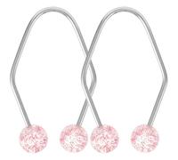 ULTECHNOVO 2pcs Dimples Trainer Face Dimples Shaper Cheeks Clip Facial Sculpting Tool Stainless Steel Artificial Pearl Easy to Use for Travel and Home Use