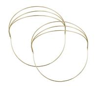 ULTECHNOVO 2Pcs DIY Crown Base Headband Accessory for Headdress Craft Making Lightweight Electroplated Gold Frame Simple Design for Engagements Beauty Pageants Parties