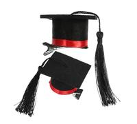 ULTECHNOVO 2pcs Doctoral Cap Hair Clip Cute Graduation Season Hair Accessories for Women Star for Parties Memories and Celebrations