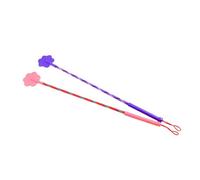 ULTECHNOVO 2pcs Dog Training Stick Cat Training Stick Strap Strong Toughness Plastic Nylon Material 42cm Length and Education Suitable for Dogs and Horses Random Color