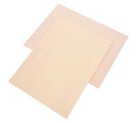 ULTECHNOVO 2pcs Engravable Wooden Sheets Basswood Sheets Unfinished for Students Artists Beige Double-Sided Design Versatile Medium Printing Creative Projects