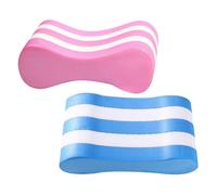 ULTECHNOVO 2pcs EVA Swimming Pull Buoy Float for Beginners and Adults Training Aid for Pool Practice Leg Support Kickboard Enhancing Buoyancy and Technique Confidence in Pink and Blue