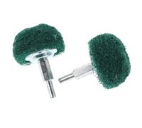 ULTECHNOVO 2pcs Fiber Flap Polishing Wheel with Handle for Drill Stainless Steel Abrasive Buffing Pads Rust Removal and Metal Polishing Attachment for Automotive Repair Furniture Refinishing