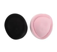 ULTECHNOVO 2pcs Flight Attendant Beret Hat, Polyester Stewardess Costume Accessory, Retro Air Hostess Dress-up Cap for Women, Halloween Party and Cosplay, Pink and Black
