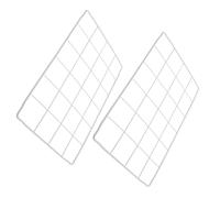 ULTECHNOVO 2PCS Freezer Organizer Dividers Wire Grid Shelf Chest Freezer Partition Panels for Refrigerator Storage Ice Cream Rack with Air Circulation Setup for Easy Categorization