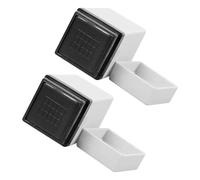 ULTECHNOVO 2pcs Guitar Chords Aid Tool Practice Products Abs Rubber High Durability White Not Easy to Deform for Acoustic Guitars and Ukulele Learning