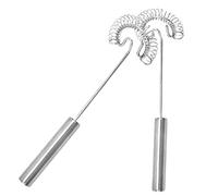 ULTECHNOVO 2Pcs Handheld Egg Mixer Manual Coffee Milk Whisk Ergonomic Frother for Kitchen Baking and Coffee Preparation Easy to Clean Design