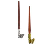 ULTECHNOVO 2pcs Holder for Calligraphy Pen Traditional Ink Pen Holder with Classic Look Versatile Design Easy to Clean Wood and Ferroalloy Material