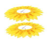 ULTECHNOVO 2pcs Inner Diameter Flower Headgear Vibrant Costume Accessories for Kindergarten Events Stage Performances Easy to Clean Promote Team Bonding