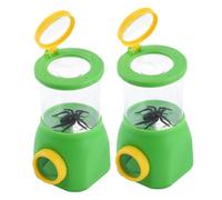 ULTECHNOVO 2pcs Insect Observation Boxes with Magnifying Glasses Lightweight Outdoor Exploration Kit for Nature Learning and Bug Collecting