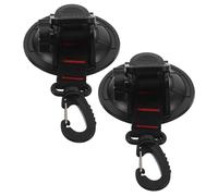 ULTECHNOVO 2pcs Large Suction Cup Hooks 9cm Strong Grip Plastic Utility Hooks for Outdoor Use, Bathroom, Car and Window Hanging, Heavy Duty No-Drill Decorative Storage Solution