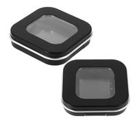 ULTECHNOVO 2pcs Magnetic Empty Eyeshadow Replacement Box with Magnetic Closure, Portable Plastic Makeup Powder Container for Travel and Business Trips