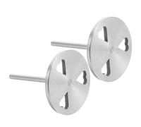ULTECHNOVO 2pcs Metal Foot Smoothing Drill Bits Heart Shaped Pattern, Nail Cuticle Remover Tool for Home and Salon Use, Removes Stubborn Nail Residue and Old Polish Effectively