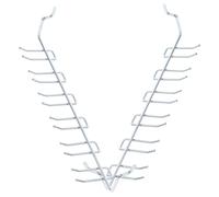 ULTECHNOVO 2pcs Metal Pegboard Hooks Double-Prong Garage Storage Hook Rack Multi-Purpose Utility Tool Organizer for Wall-Mounted Tool Storage and Garden Equipment