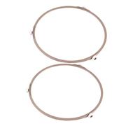 ULTECHNOVO 2pcs Microwave Turntable Plate Support Rings Food-Grade Plastic Holder Wheels Microwave Plate Rack Replacement for Even Heating and Stable Rotation