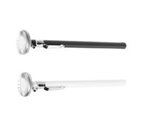 ULTECHNOVO 2pcs Milk and Food Temperature Thermometers for Steaming Milk with Dial Display, Instant-read Water Thermometers for Kitchen and Formula, Black and White