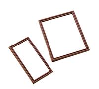 ULTECHNOVO 2pcs Mini House Photo Frame Model Vivid Decorative Props for Dollhouse Micro Landscapes Photography Accessories to Enhance Your Miniature Scenes