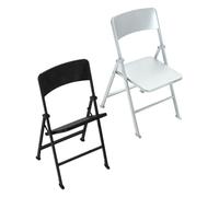 ULTECHNOVO 2pcs Miniature Chairs: Foldable Mini Furniture Chair Model - 5.8"x3.6"x3.3"dollhouse Accessories Folding Toy For Kids And Model Enthusiasts