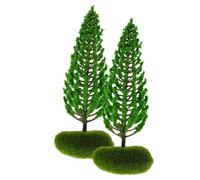 ULTECHNOVO 2pcs Miniature Street Trees Model for DIY Landscape Decor Lifelike Simulation Trees for Sand Table Micro Garden and Stable