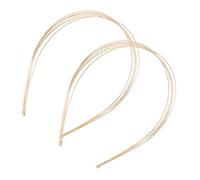 ULTECHNOVO 2pcs Multi-layered Metal Headbands for Women, Thin Gold Hair Accessories, Adjustable Row Wire Hair Bands Suitable for Daily Wear and Special Occasions