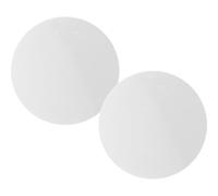 ULTECHNOVO 2pcs Natural White Salt Heated Massage Stones 5cm Diameter for Full Body Spa Therapy, Handheld Hot Stone Massage Tools for Back, Foot and Sauna Use