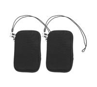 ULTECHNOVO 2pcs Neoprene Phone Pouches for Women Protective Handheld Design Black Cell Phone Sleeves for Travel and Gym