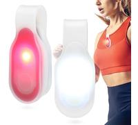 ULTECHNOVO 2pcs Night Running Clip Lights with Magnetic Attachment Portable Silicone LED Flashlights for Hiking and Outdoor Activities, Suitable for Bags and Clothing
