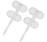 ULTECHNOVO 2pcs Optometry Flipper Set Optical Flipper Lens Frame Portable Design Easy Switching between Lenses Butterfly Frame Plastic Glass Vision Optometry Equipments for School and Home