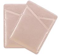 ULTECHNOVO 2pcs Phone Back Card Sleeve Pu Leather 2-Slots Card Holder for Cellphones Comfortable Hand Feeling Prevents Content Falling Mobile Accessories