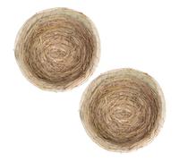 ULTECHNOVO 2pcs Pigeon Nests Bird Hatching Nests Providing Warm Sheltered Environment and Safe Hideaway Corn Husk and Straw Material Rustic Style Close to Nature for Pigeon Keeping