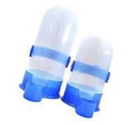 ULTECHNOVO 2pcs Plastic Bird Water Dispenser and Feeder for Cage Use, Easy to Clean and Labour Saving Parrot Feeding Bowl Suitable for Lark and Pet Birds with Random Colour Random Color