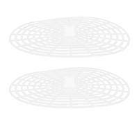 ULTECHNOVO 2pcs Plastic Fermenting Jar Mesh Presser for Vegetable Pickling and Fermentation, White Pickles Jar Weight Press Plate for Easy Sauerkraut and Kimchi Making, 20cm Wide Mouth