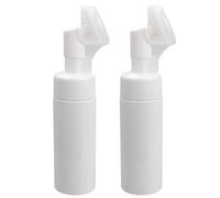 ULTECHNOVO 2pcs Portable Cosmetics Bottle Empty Sub Bottles 150ml White Pet Foam Dispenser for Travel and Home Space-saving Cream Storing