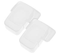 ULTECHNOVO 2pcs Portable Refillable Wipes Dispenser Box Holders Made of Sturdy Pp Material with Lid Seal Dustproof Design, for Diaper Bag and Stroller Storage