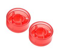 ULTECHNOVO 2pcs Practical Guitar Pedal Caps Plastic Footswitch Toppers in Red, Easy to Carry and Not Easy to Break Or Bend, for Guitar Effects Pedal Protection and Replacement