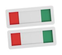 ULTECHNOVO 2pcs Privacy Sign Acrylic Status Indicator Door Signs Self Adhesive Black Red Green for Conference Room and Restroom