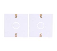 ULTECHNOVO 2pcs Recessed Mount Switch Box 86 Type British Socket Box with Imperial Screws, Pvc Beige Dustproof and Waterproof, for Shopping Mall and Office