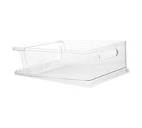 ULTECHNOVO 2pcs Refrigerator Storage Box Automatic Rolling Shelf Preservation Box for Beer and Beverage in Fridge