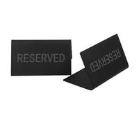 ULTECHNOVO 2pcs Reserved Table Signs Reserved Seating Signs Tent Shaped Stainless Steel Lightweight Reusable Modern Simple Design for Wedding Party Banquets
