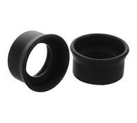 ULTECHNOVO 2pcs Rubber Microscope Eyepiece Shields Eye Protection Covers for Binoculars and Microscopes, Thick No.9 Black Eye Guard Cups for Laboratory and Educational Use