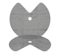ULTECHNOVO 2pcs Shelf Liners Cabinet Liner Lazy Susan Circular PVC Black Non-slip Easy Clean for Drawer and Refrigerator