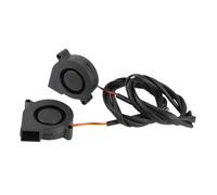 ULTECHNOVO 2pcs Silent 5015 Radial Cooling Fan Hydraulic Sleeve Bearing 5V Front Cooler for Prusa i3 3D Printer Easy Removal and Installation (Black)