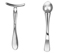 ULTECHNOVO 2pcs Silver Eye Massager Roller Made of Zinc Alloy, Easy to Use Facial Cream Applicator for Delicate Massage, Skin Care Tool for Girls