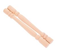ULTECHNOVO 2pcs Solid Wood Baluster Post Roman Column Post Classic Elegant Artistic Wood Staircase Balusters Versatile Application for DIY Furniture Crafts