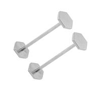 ULTECHNOVO 2pcs Stainless Steel Metal Chopsticks Rest Tableware Holder with Raised Edges Non-Slip Utensil Stand Easy to Clean for Kitchen Dining